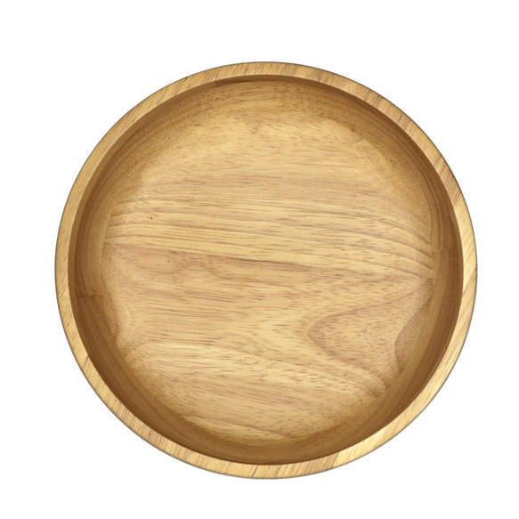 木製淺碗Φ18 x H6.4〞 木碗 湯碗 餐碗 平底碗 沙拉碗 橡膠木 快速出貨 第2張的照片