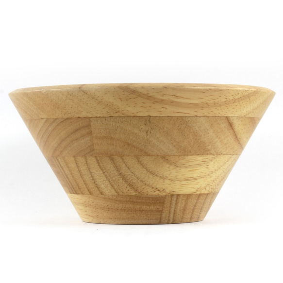 木製凹底沙拉碗Φ15.8 x H7.5〞(原木色) 木碗 湯碗 餐碗 凹底碗 橡膠木 快速出貨 第2張的照片