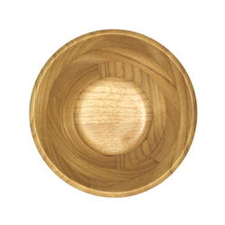 木製凹底沙拉碗Φ15.8 x H7.5〞(原木色) 木碗 湯碗 餐碗 凹底碗 橡膠木 快速出貨 第3張的照片