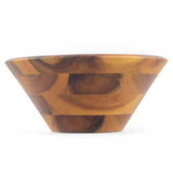 木製凹底沙拉碗Φ25 x H8〞(深色) 木碗 湯碗 餐碗 凹底碗 相思木 快速出貨 第3張的照片