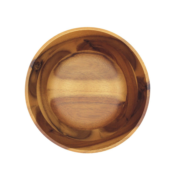 木製平底沙拉碗Φ17.8 x H5.7〞(深色) 木碗 湯碗 餐碗 平底碗 相思木 快速出貨 第2張的照片