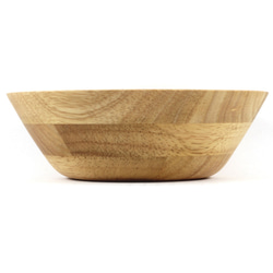 木製平底沙拉碗Φ18 x H5.7〞(原木色) 木碗 湯碗 餐碗 平底碗 橡膠木 快速出貨 第3張的照片