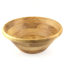 木製凹底沙拉碗II Φ22.7 x H8〞 木碗 湯碗 餐碗 凹底碗 橡膠木 快速出貨 第1張的照片