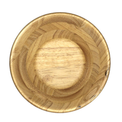 木製甜湯碗Φ21.5 x H10.3〞(原木色) 木碗 湯碗 餐碗 凹底碗 橡膠木 快速出貨 第2張的照片