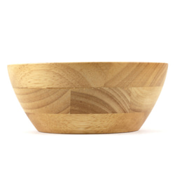 木製沙拉碗III Φ14 x H5.7〞(原木色) 木碗 湯碗 餐碗 平底碗 日式 橡膠木 快速出貨 第3張的照片