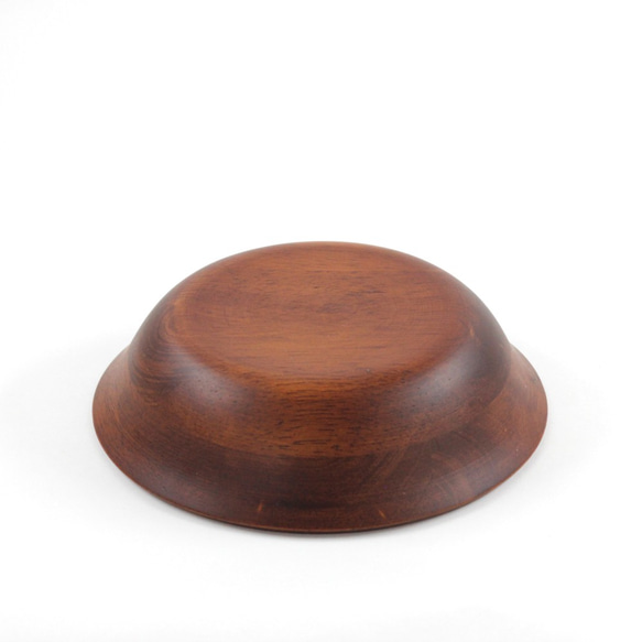 木製淺碗Φ15 x H3.7〞(紅木色) 木碗 湯碗 餐碗 平底碗 日式 橡膠木 快速出貨 第4張的照片