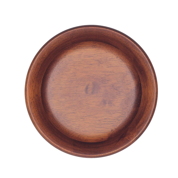 木製淺碗Φ17.5 x H3.7〞(紅木色) 木碗 湯碗 餐碗 平底碗 日式 橡膠木 快速出貨 第2張的照片