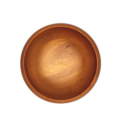 木製沙拉碗IV Φ12.7 x H6〞(橘色) 木碗 湯碗 餐碗 凹底碗 胖碗 橡膠木 快速出貨 第2張的照片