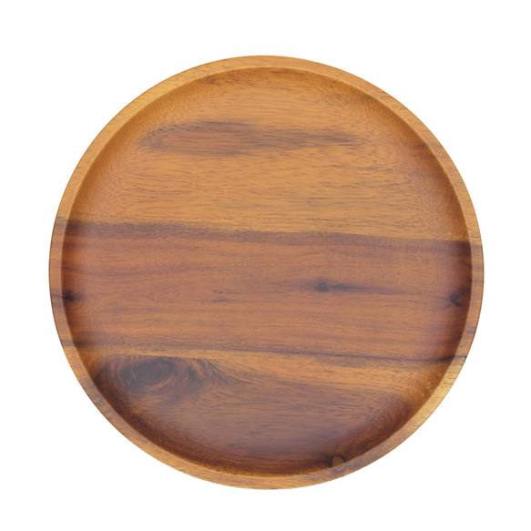 CiaoWood〞木製圓淺盤〡餐盤〡水果盤〡木盤〡相思木 第4張的照片