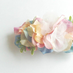 《再販》春色の花束バレッタ 2枚目の画像
