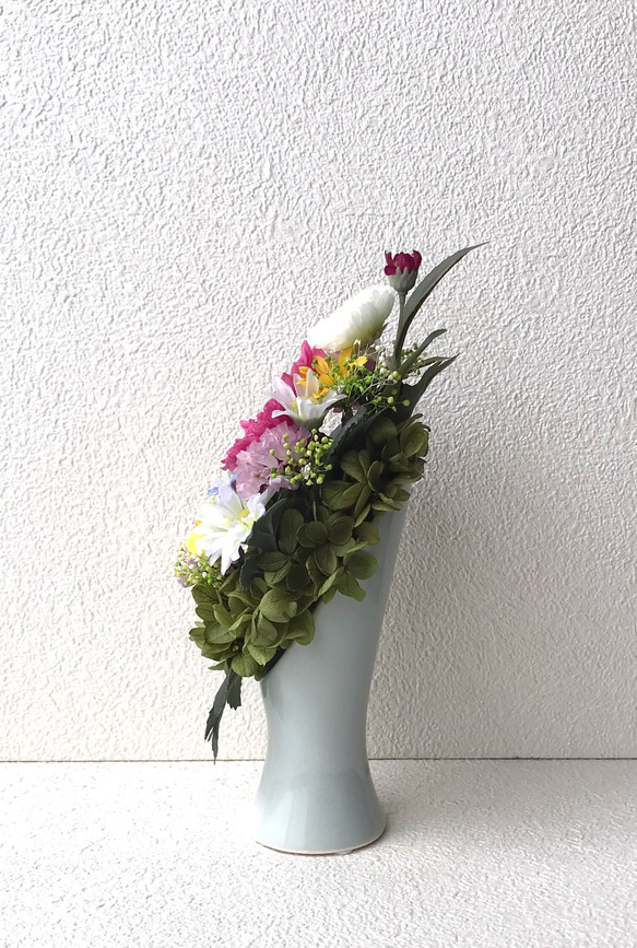 プリザーブドフラワーの仏花☆高さ22cm 2枚目の画像