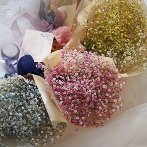 晴れやかブルー2025♡1番人気❤︎枯れない魔法花束⭐︎笑顔になる幸せ