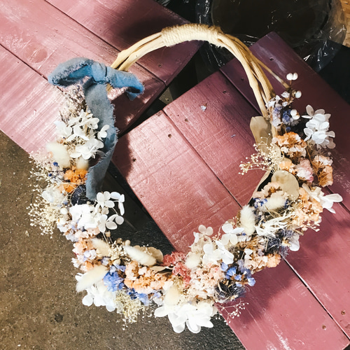 ❤︎リースブーケ❤︎dryflower&プリザーブドフラワー❤︎カジュアル