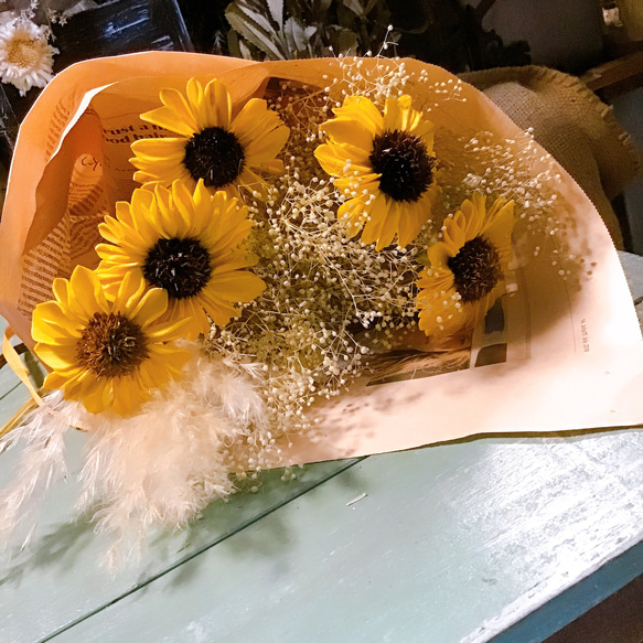 再販【夏の誕生花2025】1番人気！人気の枯れないドライフラワー