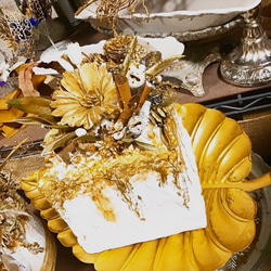 再販Creema限定スクエアーdry flower cakeアニバーサリーの飾りと記念に 5枚目の画像