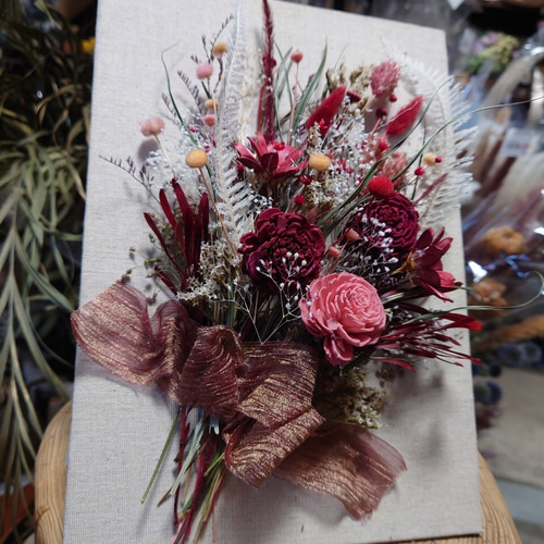 母の日ギフト 花束 立体アート 原画　フラワーアート 花の絵 楽天市場】枯れない花 hana 花 ☆小さい絵 ドライフラワー 絵画