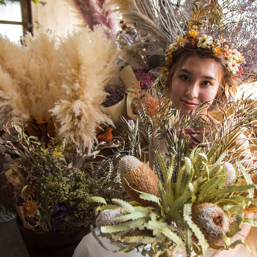 バンクシアのボタニカルブーケ&ブートニア♡ バンクシアのボタニカルブーケ&ブートニア♡