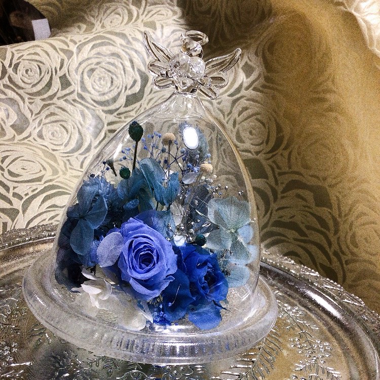 再販【夏限定2024】爽やかブルー❤︎エンジェルハートドーム❤︎幸せを呼び込む水晶付き✨✨サムシングブルー❤︎