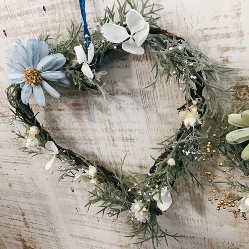 クリスマスハート❤︎ハートときめき dry flowerリース クリスマスハート❤︎ハートときめき dry flowerリース