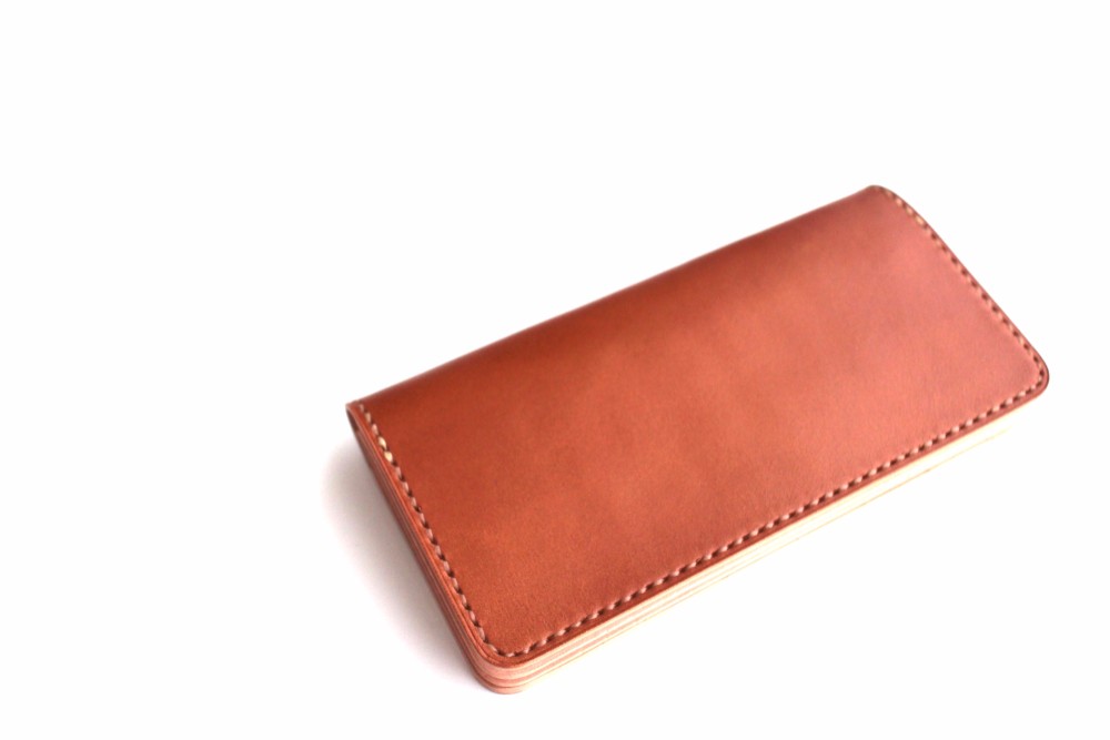 【受注生産品】長財布 ～栃木アニリンキャメル×栃木ヌメ～
