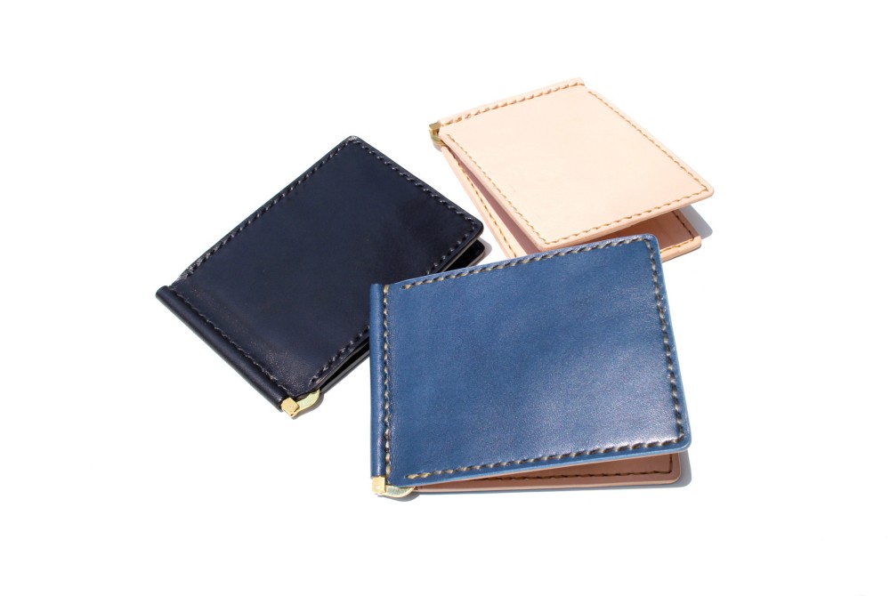 【受注生産品】マネークリップ財布 カスタムオーダー イニシャル名入れ無料