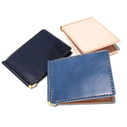 〝オーダー品〟マネークリップ コンパクト財布 受注生産品】マネークリップ財布 カスタムオーダー イニシャル名