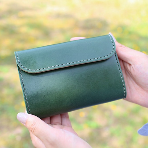 orizontas13 ミニウォレット スチームパンク 牛革 ハンドメイド