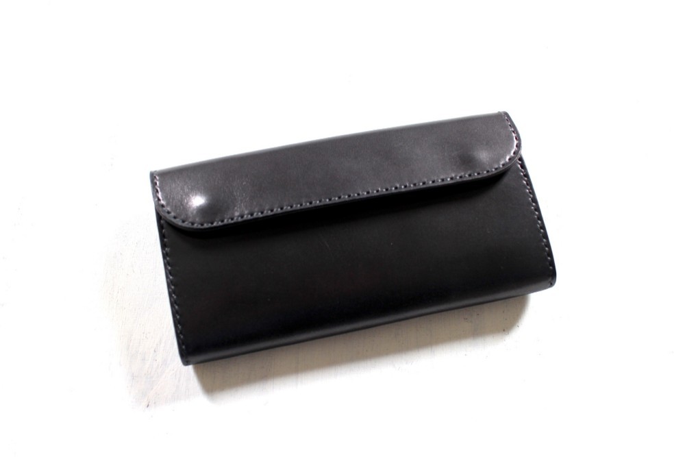 ひでさん専用 極厚ヌメ革長財布 ALL BLACK