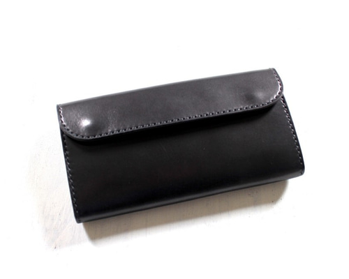 ベンジー 本革 新品 フラップ 長財布 ブラック 黒色 0_395d63363286068e844ad2784307
