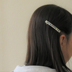 【受注制作】ポップなブルーベリーの髪飾りバレッタ。5cmまたは６ｃｍ。「Creema限定」ポリマークレイ 7枚目の画像