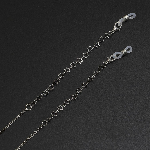 ターコイズ シルバー925　スタッズスター グラスホルダーストラップ　メガネ紐 ターコイズ シルバー925 スタッズスター グラスホルダーストラップ