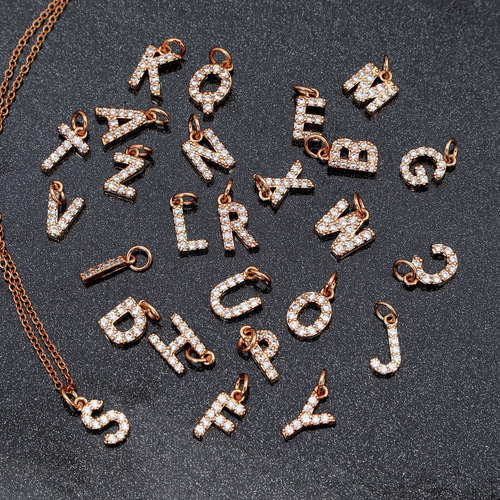 極小!!可愛らしいミニサイズ】ステンレスイニシャルネックレス