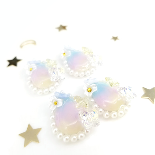 春光の宝石 / 金属アレルギー対応 ピアス イヤリング / 春色 パステル 