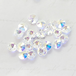 ③−2  新品未使用 激レアな➠➠➠➠➠大粒スワロフスキー お花クリップ スワロフスキー 『#1028 XILION Chaton クリスタル PP13 20粒