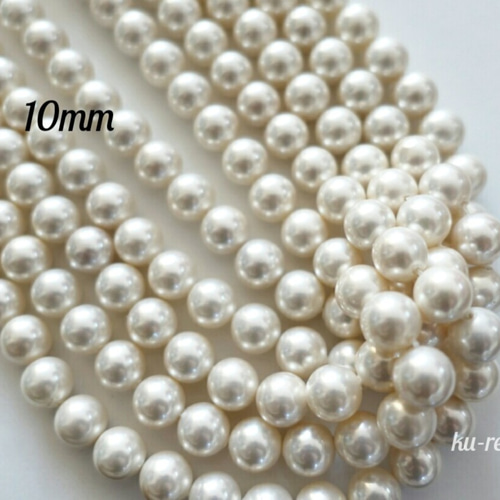 半連20cm まるバロック 淡水パール 真珠 やや大粒 8~10mm*9~11mm  