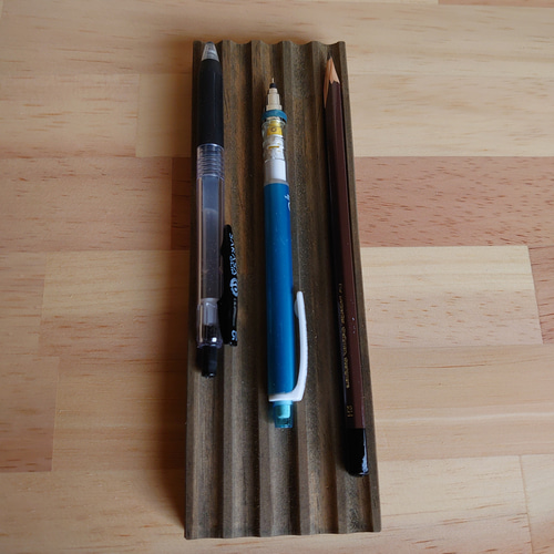 ヴィンテージ風ペン置き、木製 ペンケース level18 通販 7673492