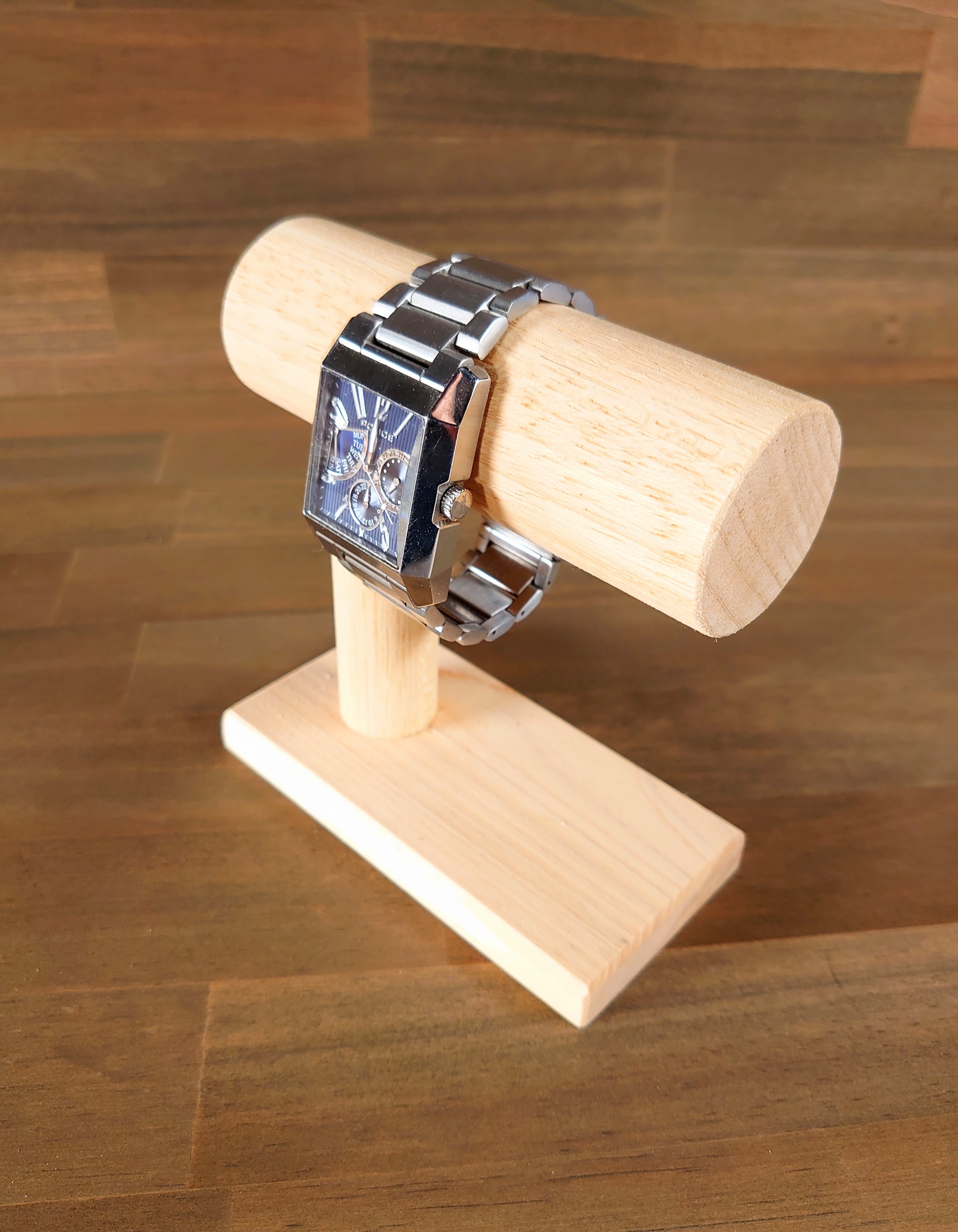 腕時計スタンド、天然木、木製