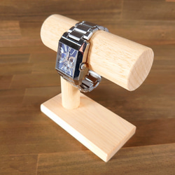 腕時計スタンド、天然木、木製 1枚目の画像