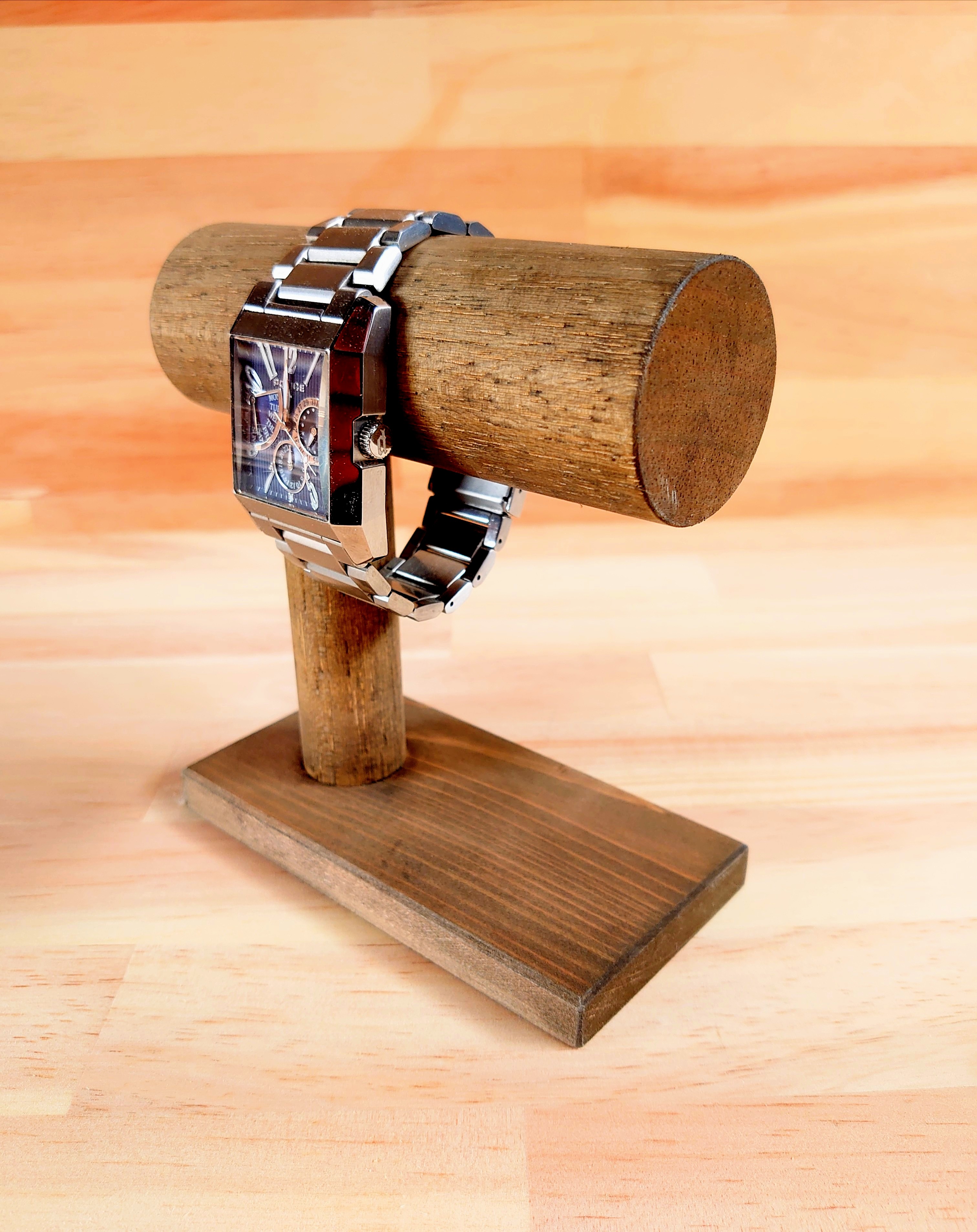 腕時計スタンド、レトロ、木製