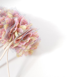 バレッタ -飾る花- KAH-PYG/WH ピンクベージュmix 3枚目の画像
