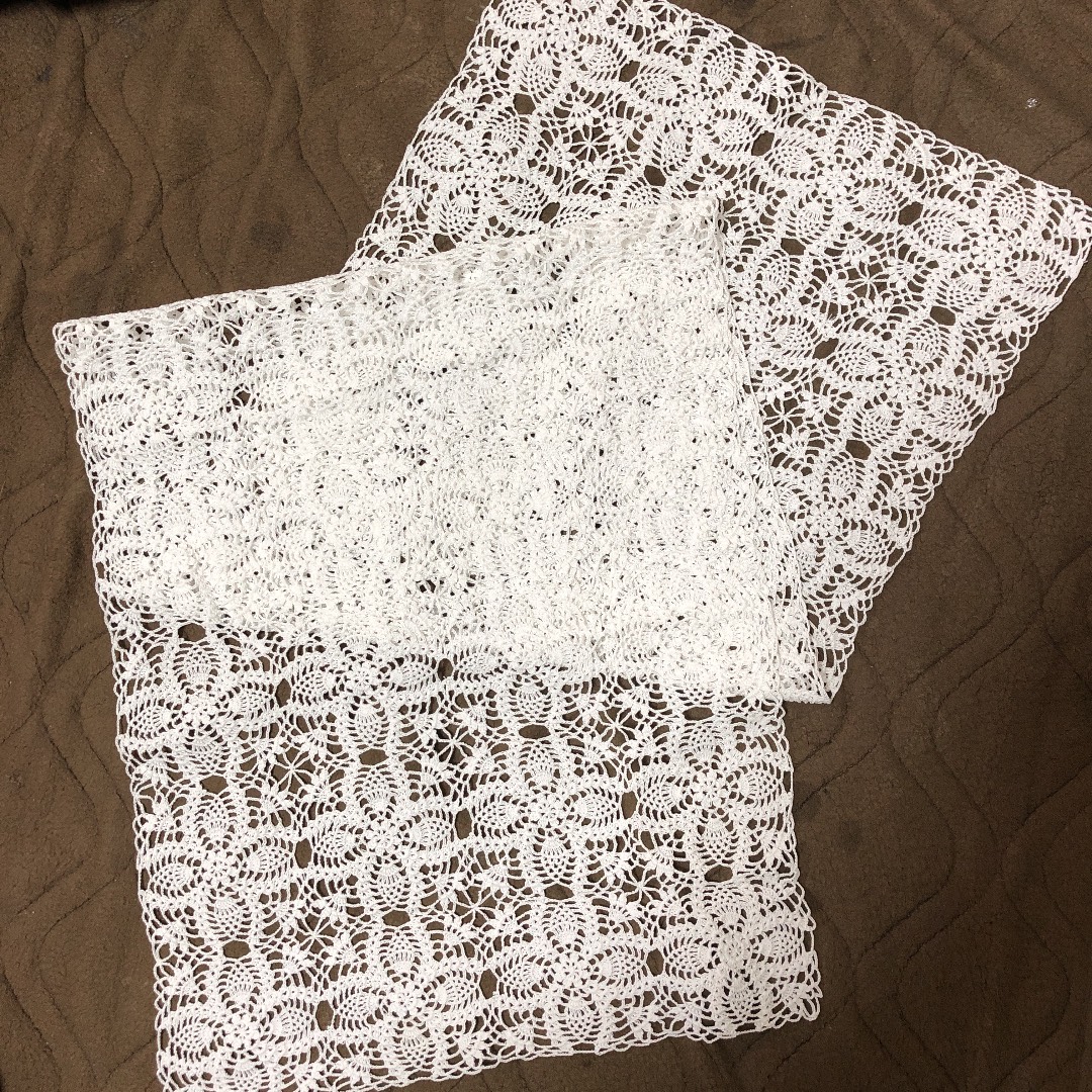 ハンドメイド レース編みドイリー No.10