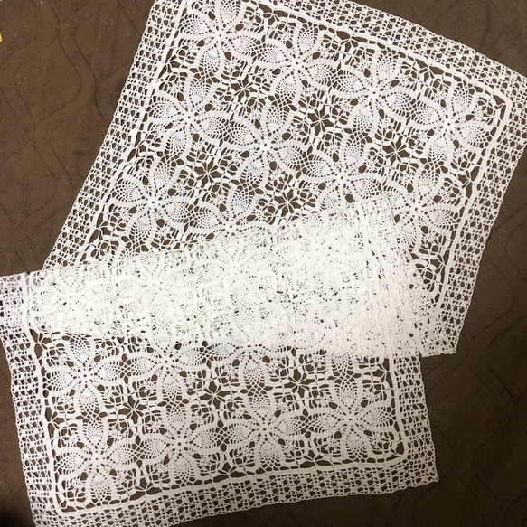 ドイリー1108❤️華麗な薔薇と花達スクエアドイリー✨ ドイリー1325