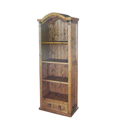 アンティーク オープンラック 棚 シェルフ 本棚 無垢材 食器棚 アンティーク調 マホガニー無垢材 オープン シェルフラック 本棚4段