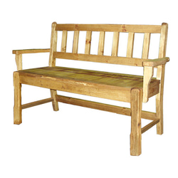 シャビーなカントリーベンチ120背もたれつき ソファ・ベンチ putto