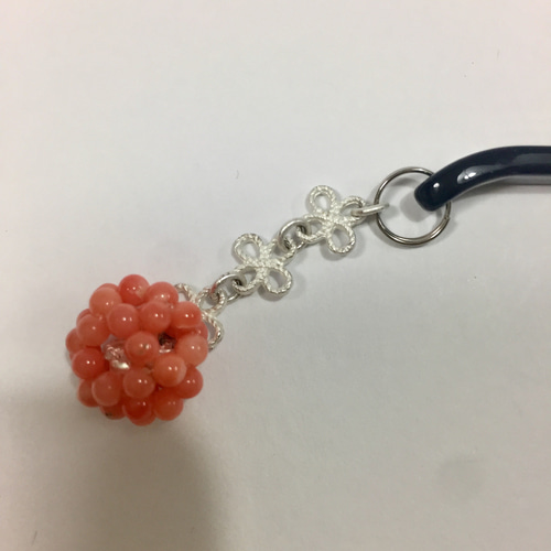 珊瑚（さんご）の簪 （かんざし）根付け 和小物 帯飾り 髪飾り