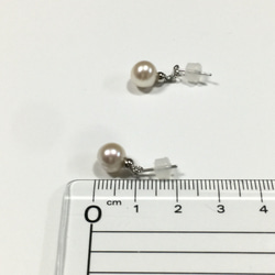 揺れる小粒 本真珠ピアス パール ギフト プレゼント 和小物 金属アレルギー 10枚目の画像