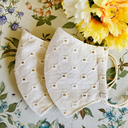 ハンドメイド 4重ガーゼハンカチ 5色から選べる3枚1セット 小さめ