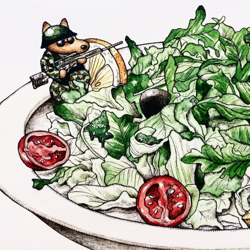 絵画　油絵　今日のサラダ（ラデッシュ） 絵画 油絵 今日のサラダ（ラデッシュ） 【公式通販】