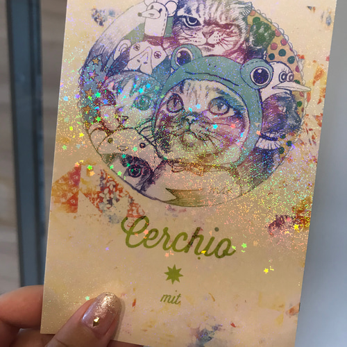 ホログラム猫ズ・ポストカード ポストカード mit 通販 10653763