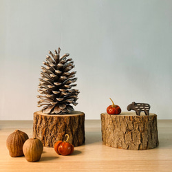 木樁擺件 聖誕樹底座 日式 擺件 造景 拍照 第1張的照片
